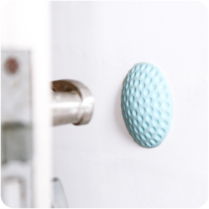 A1960 Silent Door Back Wall Mat Golf Ball Rubber Bumper Door Handle Door Lock Protective Pad