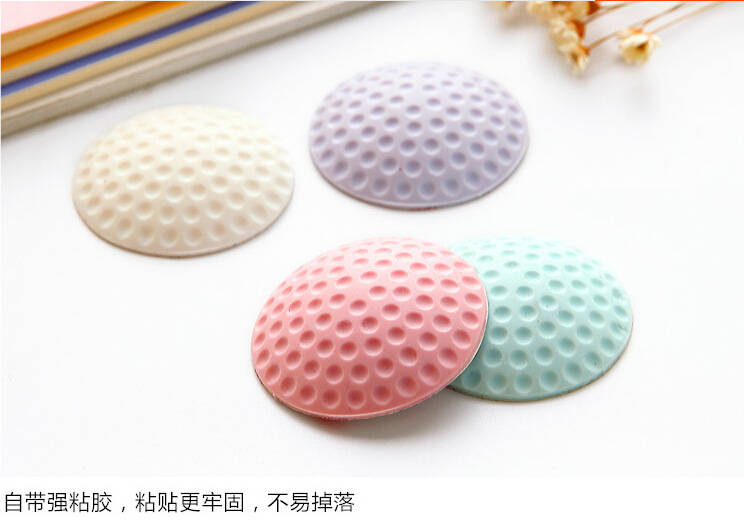 A1960 Silent Door Back Wall Mat Golf Ball Rubber Bumper Door Handle Door Lock Protective Pad
