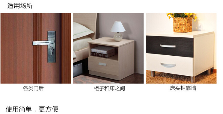 A1960 Silent Door Back Wall Mat Golf Ball Rubber Bumper Door Handle Door Lock Protective Pad