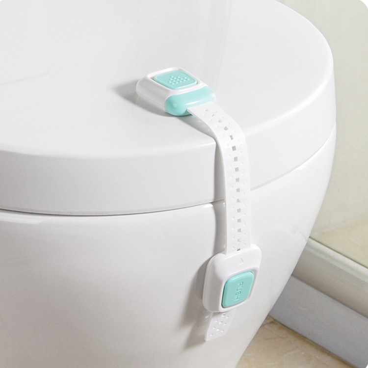 Multi-function double button baby door lock Refrigerator child Safety protection drawer lock