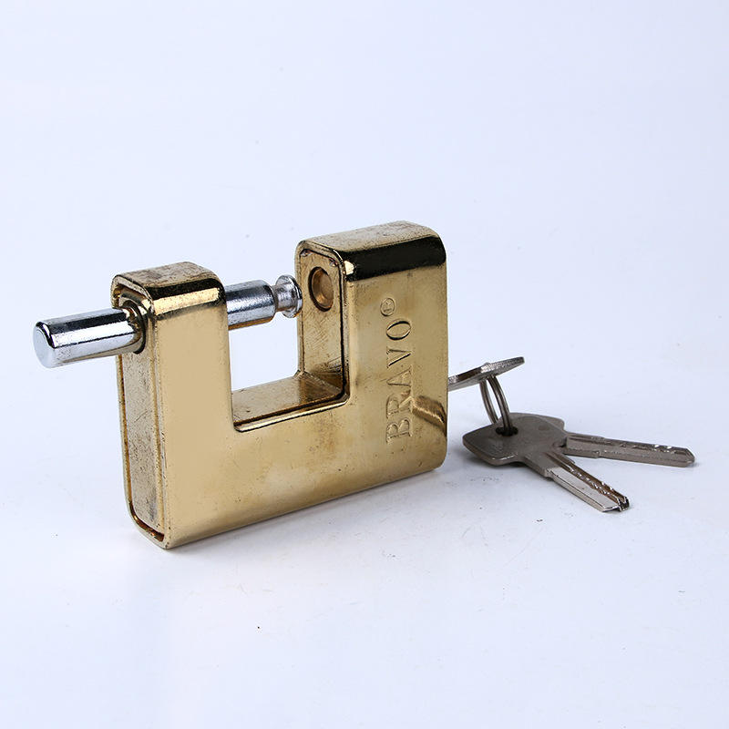 Manufacturer Customized Computer Key Titanium All Wrapped Cover Shell Rectangular Lock Anti-Skid Anti-Theft Horizontal Door Lock Lock Wholesale