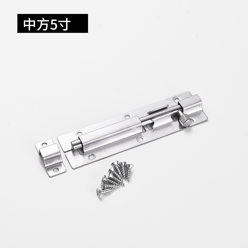 Stainless steel bolt of the big square small square feel feel lock fastener lengthening anti - theft bolt Chinese bolt the doors and Windows hardware Stainless steel bolt of the big square small square feel feel lock fastener lengthening anti - theft bolt Chinese bolt the doors and Windows hardware