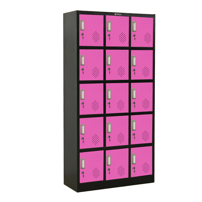 Oumeite Color Wardrobe Thickened Staff Locker Multi-Door Cupboard Shoe Cabinet with Lock Store Cabinet Storage Cabinet