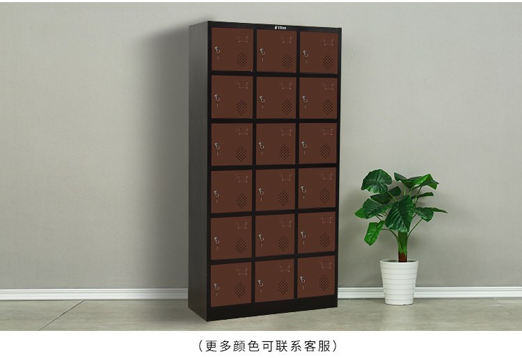 Oumeite Color Wardrobe Thickened Staff Locker Multi-Door Cupboard Shoe Cabinet with Lock Store Cabinet Storage Cabinet