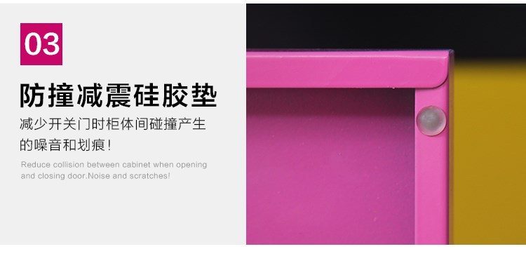 Oumeite Color Wardrobe Thickened Staff Locker Multi-Door Cupboard Shoe Cabinet with Lock Store Cabinet Storage Cabinet