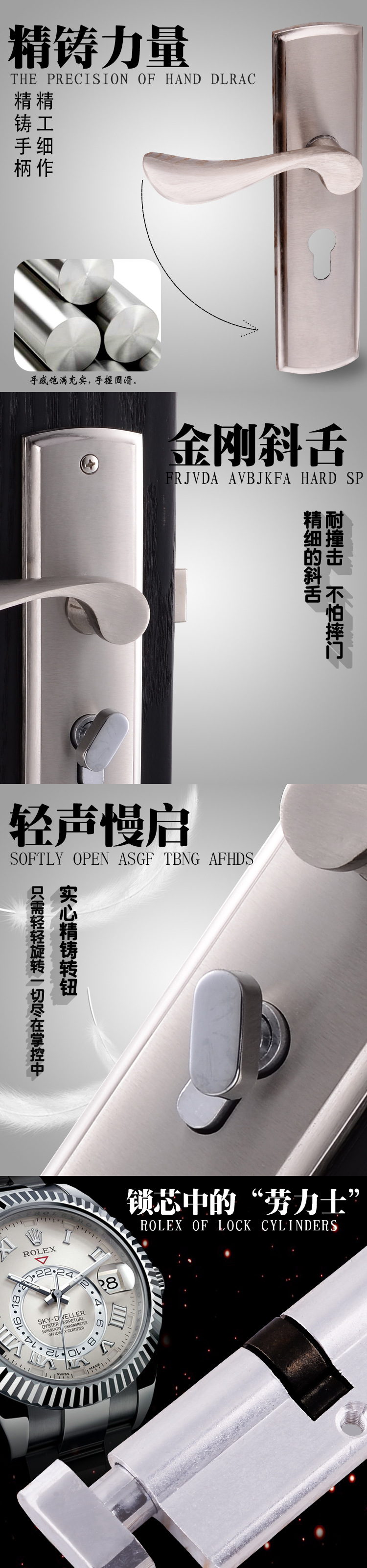 Doorknob Protector European-Style Door Lock Handle Lock Bedroom Door Lock Aluminum Alloy Lock Hardware Lock Wholesale Doorknob Protector European-Style Door Lock Handle Lock Bedroom Door Lock Aluminum Alloy Lock Hardware Lock Wholesale