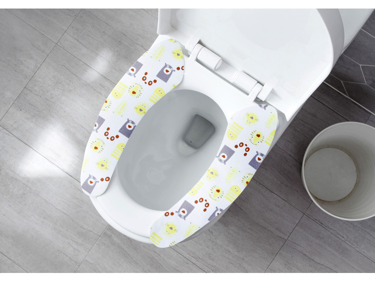 Printing Static Electricity Toilet Mat Household Happy Day Four Seasons Washable Closestool Cushion Isolated Cold Toilet Seat Cover Printing Static Electricity Toilet Mat Household Happy Day Four Seasons Washable Closestool Cushion Isolated Cold Toilet Seat Cover