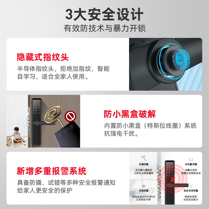 Fingerprint Lock Anti-Theft Door Lock Timber Door Lock Stainless Steel Door Lock Household Office Smart Lock Electronic Password Lock Card Lock Fingerprint Lock Anti-Theft Door Lock Timber Door Lock Stainless Steel Door Lock Household Office Smart Lock Electronic Password Lock Card Lock