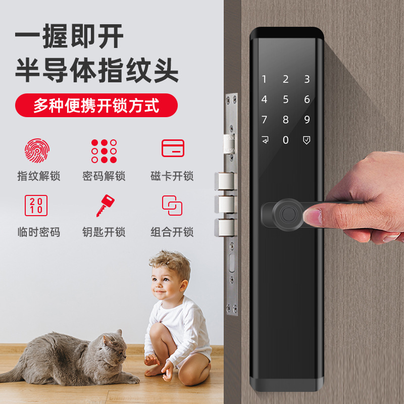 Fingerprint Lock Anti-Theft Door Lock Timber Door Lock Stainless Steel Door Lock Household Office Smart Lock Electronic Password Lock Card Lock Fingerprint Lock Anti-Theft Door Lock Timber Door Lock Stainless Steel Door Lock Household Office Smart Lock Electronic Password Lock Card Lock