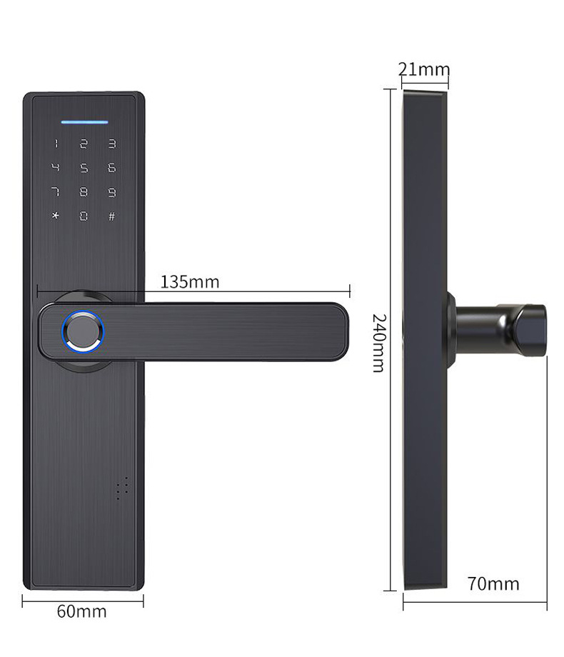  Household Anti-Theft Door Lock Fingerprint Lock Combination Lock Fingerprint Door Lock Electronic Lock Open 