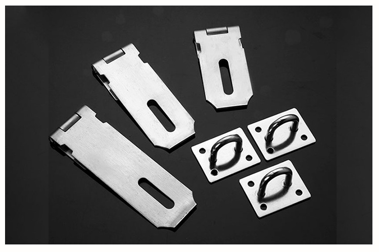  Thickened Stainless Steel Lock Hasp Padlock Theft Proof Door Lock Old-Fashioned Suspension Clasp Door and Window