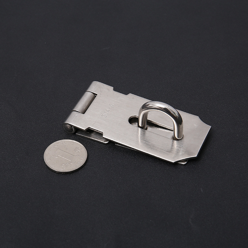  Thickened Stainless Steel Lock Hasp Padlock Theft Proof Door Lock Old-Fashioned Suspension Clasp Door and Window