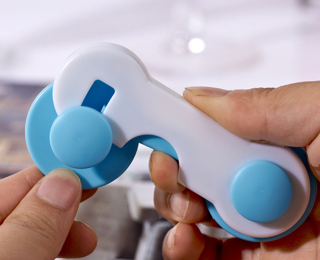 Dudu Bear Children's Safety Multifunctional Baby Safety Lock Anti-Clamp Hand Chest of Drawer Door Split Children's Safety Lock