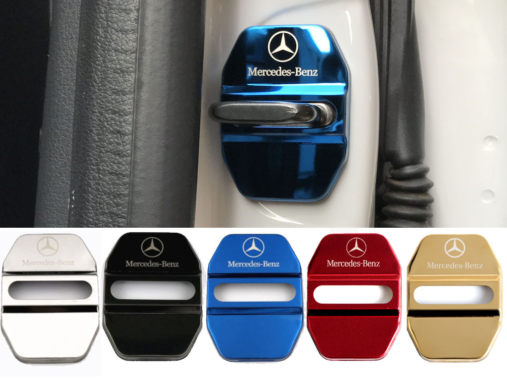 MercedesBenz Titanium Black C Class EClass GLAClass Imported SClass Stainless Steel Door Lock Black Door Lock Cover AMG MercedesBenz Titanium Black C Class EClass GLAClass Imported SClass Stainless Steel Door Lock Black Door Lock Cover AMG