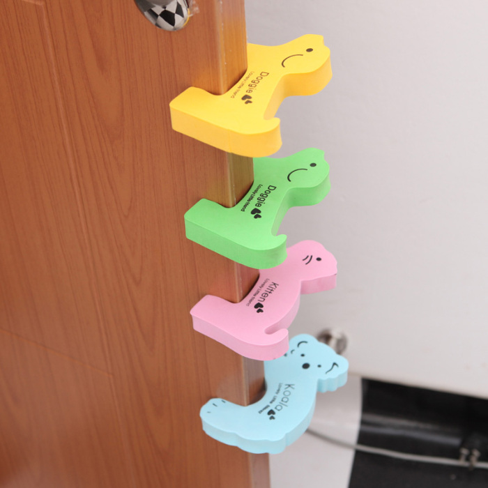 Child kids Baby Cartoon Animal Jammers Stop Door stopper holder lock Safety Guard Finger Protect