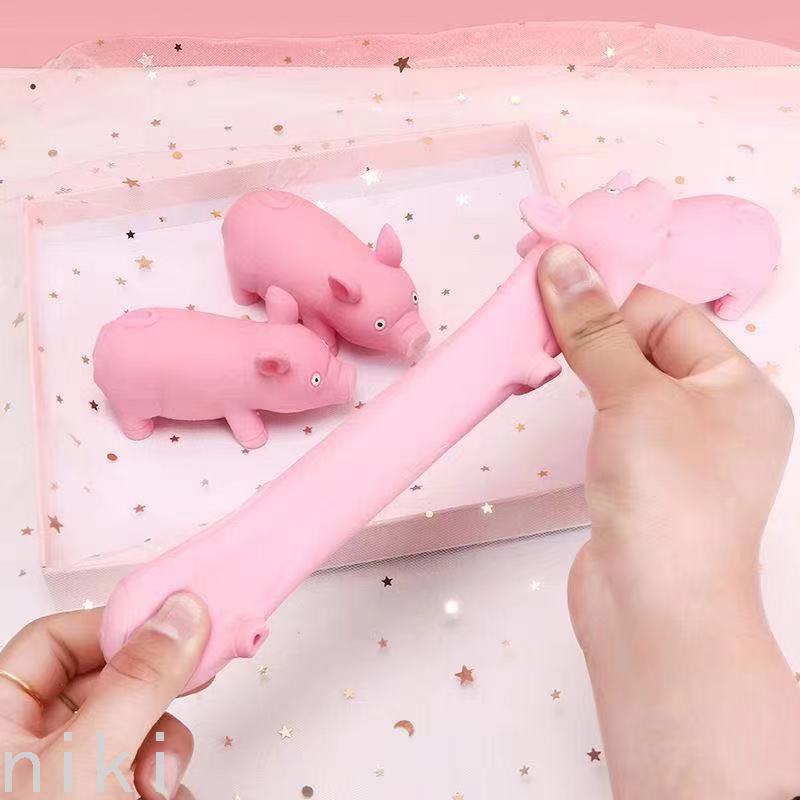 Decompression Pig Toy Lalazhu Sand Skin Pat Pig Cake Pinch Slow Rebound Sausage Vent TikTok Dog Useful Tool for Pressure Reduction