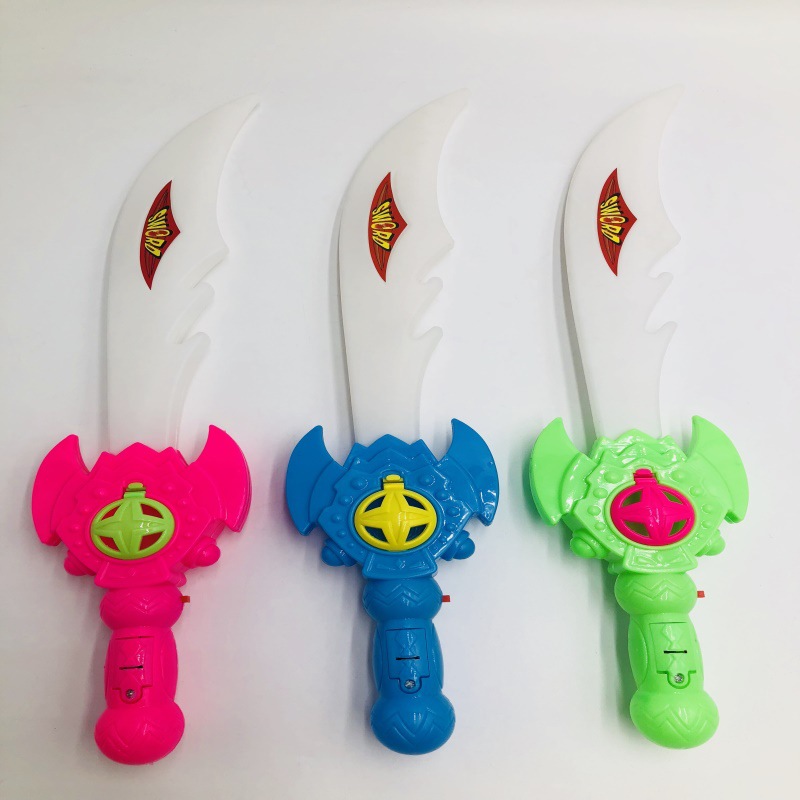 New Luminous Electronic Knife Luminous Sword LED Flash Knife Small Colorful Sword Children's Toy Stall Hot Sale