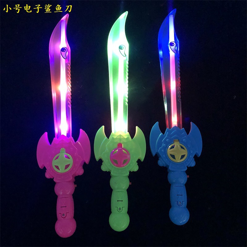 New Luminous Electronic Knife Luminous Sword LED Flash Knife Small Colorful Sword Children's Toy Stall Hot Sale