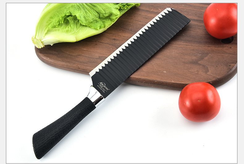 Steel Kitchen Knife Chef Knife 6Piece Set Sharp Household Kitchen NonStick Wave Pattern Knife Set Kitchen Knives Steel Kitchen Knife Chef Knife 6Piece Set Sharp Household Kitchen NonStick Wave Pattern Knife Set Kitchen Knives