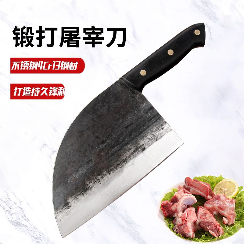 Hand-Forged Kitchen Knife Stainless Steel Kitchen Knives Sharp Butcher Butchers&#039; Knife Chef Cut Bone Cleaver