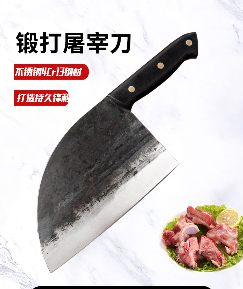 Hand-Forged Kitchen Knife Stainless Steel Kitchen Knives Sharp Butcher Butchers' Knife Chef Cut Bone Cleaver Hand-Forged Kitchen Knife Stainless Steel Kitchen Knives Sharp Butcher Butchers' Knife Chef Cut Bone Cleaver