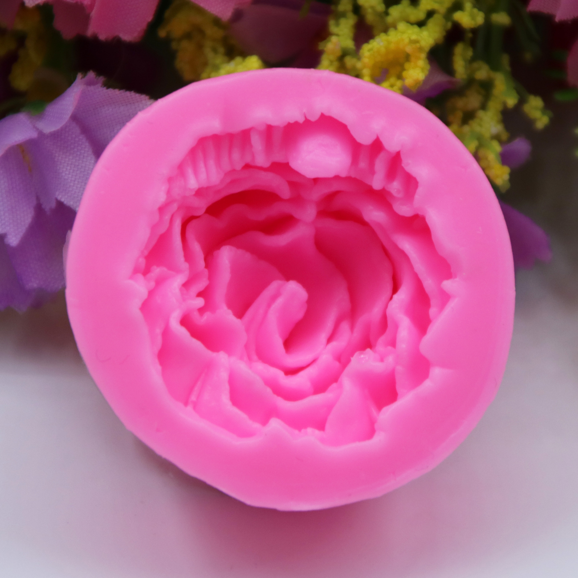 1 small rose silicone mold rose flower cake mold turning sugar chocolate cake mold