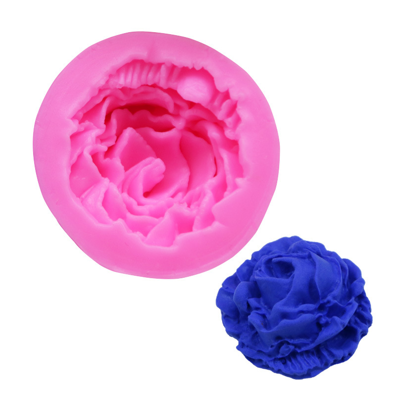 1 small rose silicone mold rose flower cake mold turning sugar chocolate cake mold