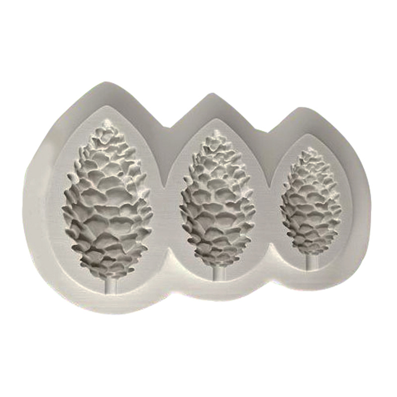 Even pinecone silicone molasses mold Christmas cake mold chocolate cake DIY baking mold