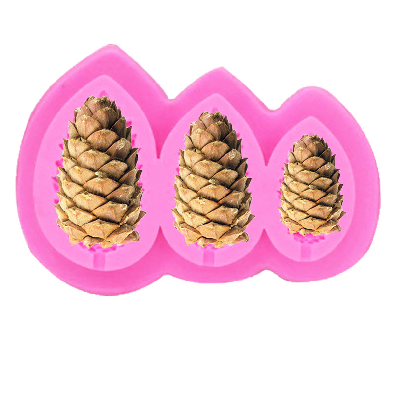 Even pinecone silicone molasses mold Christmas cake mold chocolate cake DIY baking mold Even pinecone silicone molasses mold Christmas cake mold chocolate cake DIY baking mold