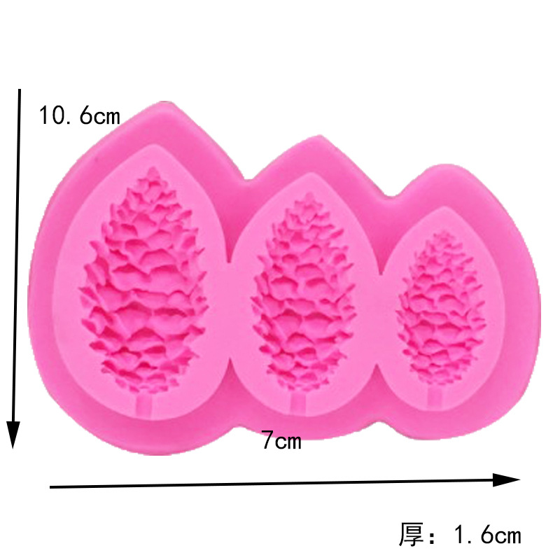 Even pinecone silicone molasses mold Christmas cake mold chocolate cake DIY baking mold Even pinecone silicone molasses mold Christmas cake mold chocolate cake DIY baking mold