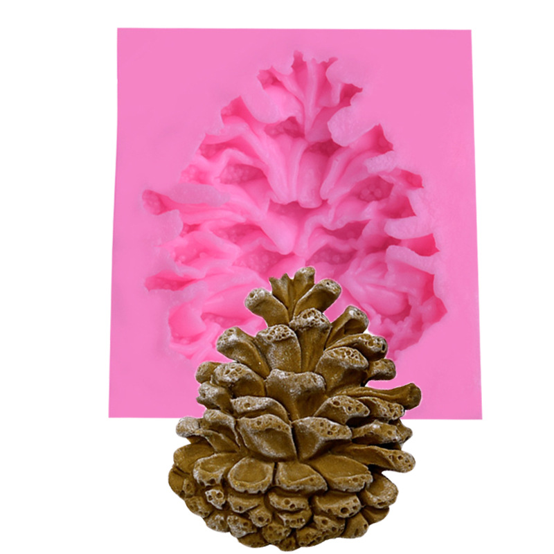 Even pinecone silicone molasses mold Christmas cake mold chocolate cake DIY baking mold Even pinecone silicone molasses mold Christmas cake mold chocolate cake DIY baking mold