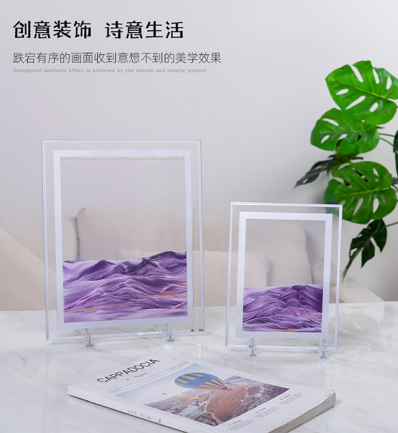 Nordic Creative Hourglass Quicksand Painting Decoration Home Office Decorations Decompression Art Furnish and Decorate Present Nordic Creative Hourglass Quicksand Painting Decoration Home Office Decorations Decompression Art Furnish and Decorate Present