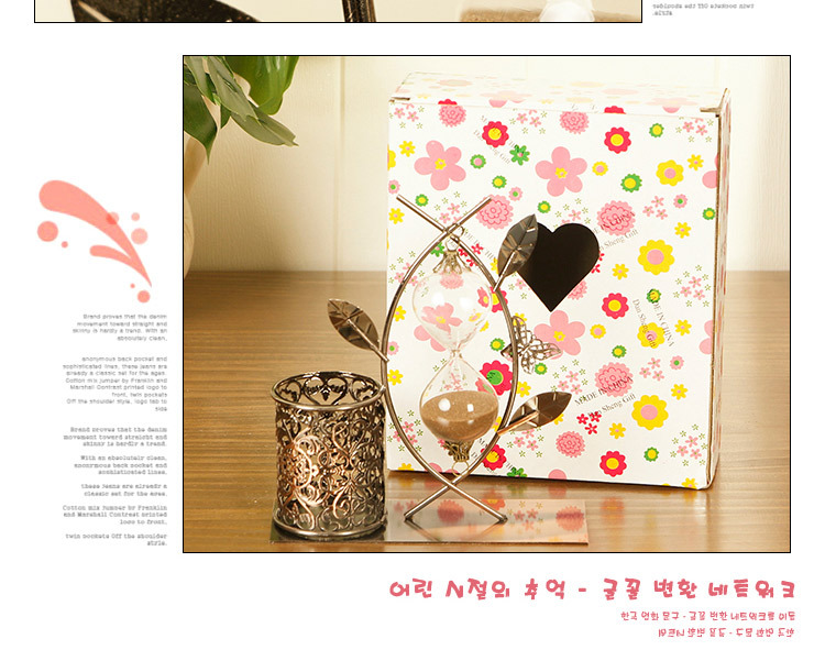 Iron art metal leaves flower rattan hourglass penholder decorated creative home small gifts colorful quicksand pen deco Iron art metal leaves flower rattan hourglass penholder decorated creative home small gifts colorful quicksand pen deco