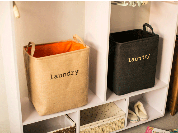 Sundries Storage Simple Thickened Linen-like Fabric Toy Sundries Basket Dirty Laundry Storage Basket Laundry Baskets Foldable Bag Sundries Storage Simple Thickened Linen-like Fabric Toy Sundries Basket Dirty Laundry Storage Basket Laundry Baskets Foldable Bag