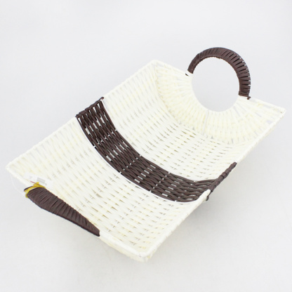 Shiyuan shop supply of creative home storage blue fruit basket handle baskets handle square basket