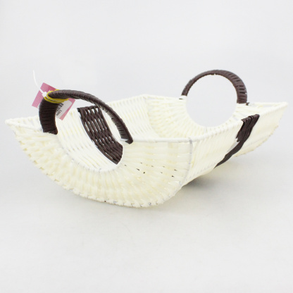Shiyuan shop supply of creative home storage blue fruit basket handle baskets handle square basket