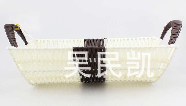 Shiyuan shop supply of creative home storage blue fruit basket handle baskets handle square basket Shiyuan shop supply of creative home storage blue fruit basket handle baskets handle square basket