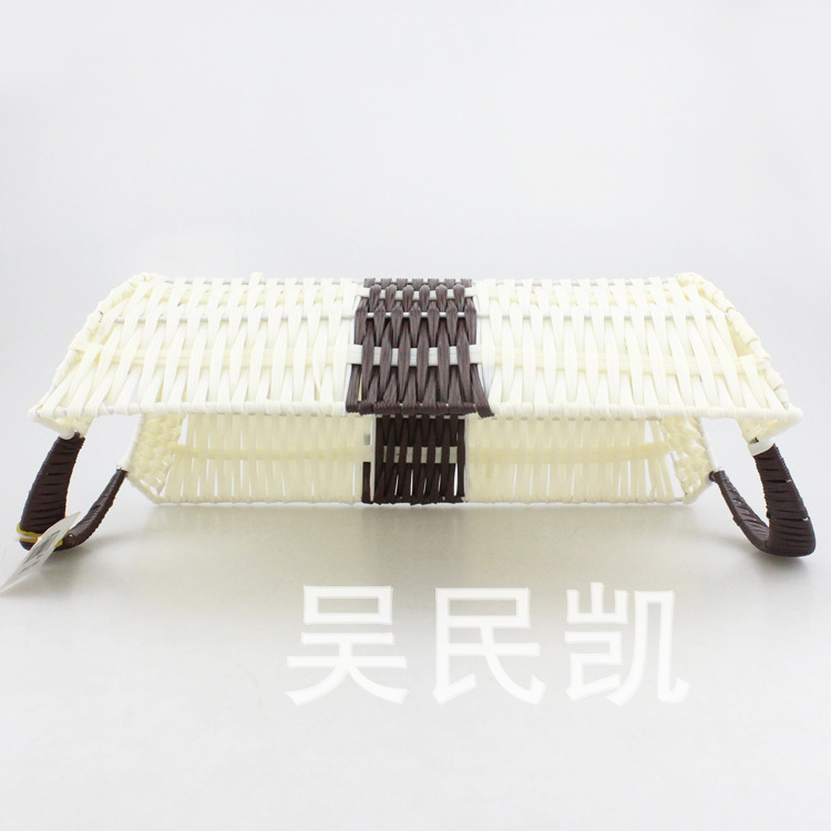 Shiyuan shop supply of creative home storage blue fruit basket handle baskets handle square basket Shiyuan shop supply of creative home storage blue fruit basket handle baskets handle square basket