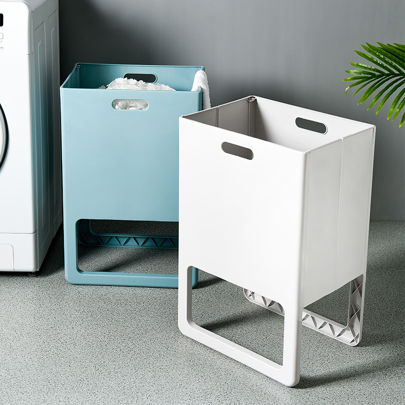 Foldable Dirty Clothes Basket Home Nordic Japanese Style Clothes Basket Storage Large Plastic Laundry Baskets Bathroom Bedroom