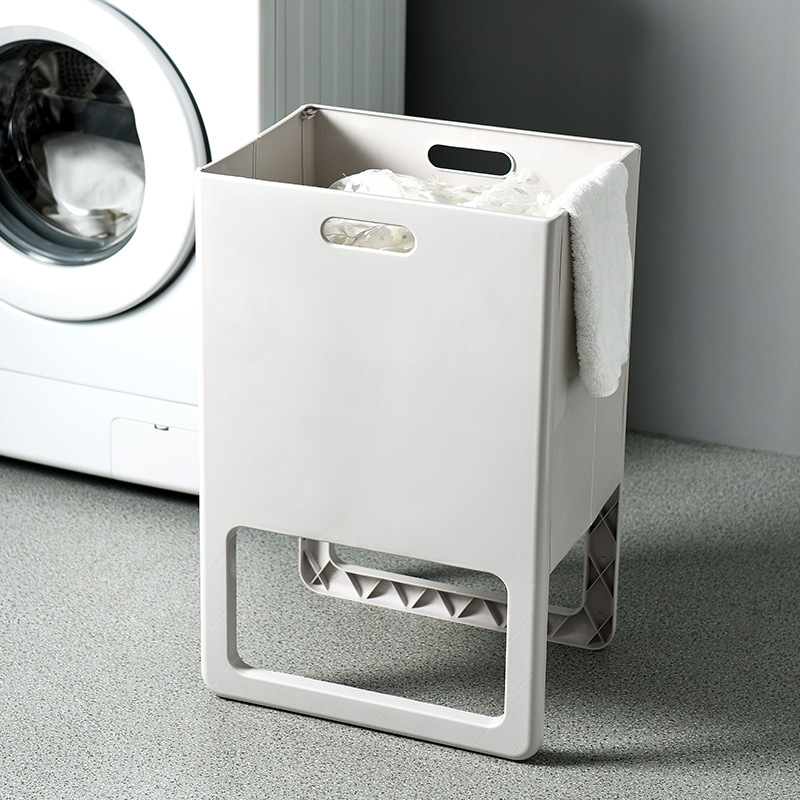 Foldable Dirty Clothes Basket Home Nordic Japanese Style Clothes Basket Storage Large Plastic Laundry Baskets Bathroom Bedroom