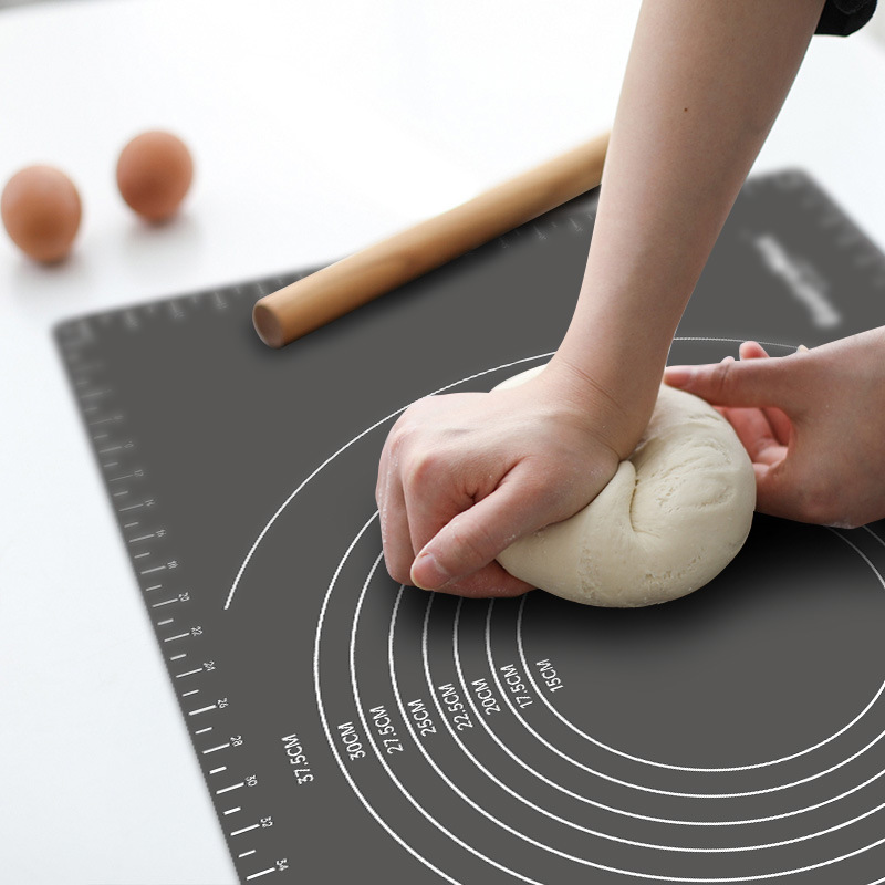 Household Thickened Silicone Dough Kneading Food Grade Silica Gel Pad Dough Rolling Pad Baking Mat Baking Tool Multifunctional Mat