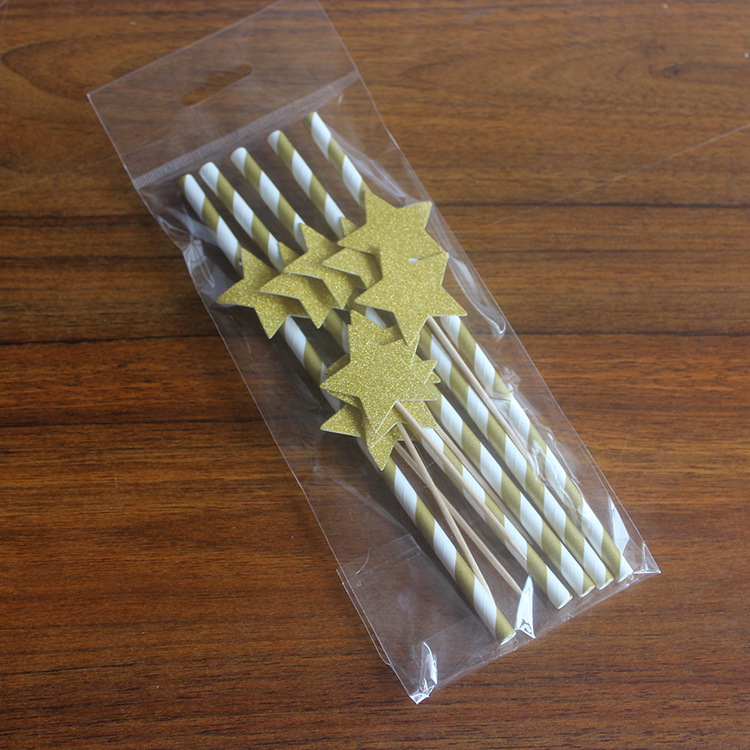 Creative disposable straw toothpick environmental paper straw toothpick set party props banquet decoration card wholesale Creative disposable straw toothpick environmental paper straw toothpick set party props banquet decoration card wholesale