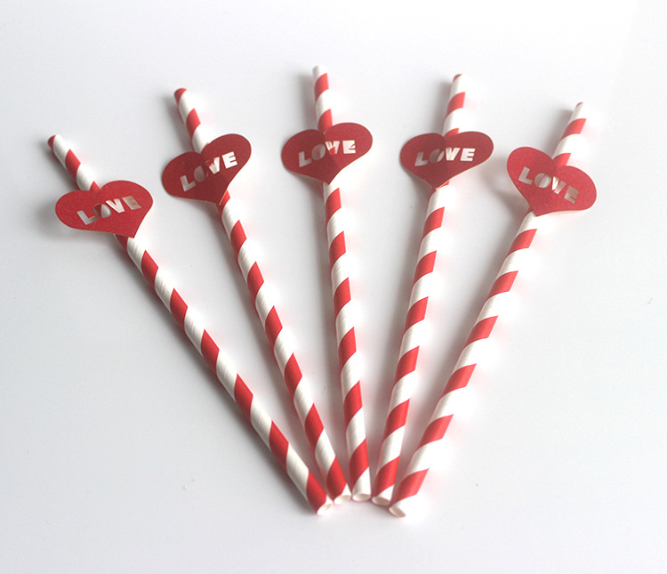 Creative disposable straw toothpick environmental paper straw toothpick set party props banquet decoration card wholesale Creative disposable straw toothpick environmental paper straw toothpick set party props banquet decoration card wholesale