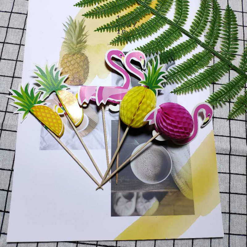 Whole Paper Honeycomb Flamingo Pineapple Fruit Toothpick Cake Decorative Insertion Festival Atmosphere Layout 50 PcsPack Whole Paper Honeycomb Flamingo Pineapple Fruit Toothpick Cake Decorative Insertion Festival Atmosphere Layout 50 PcsPack