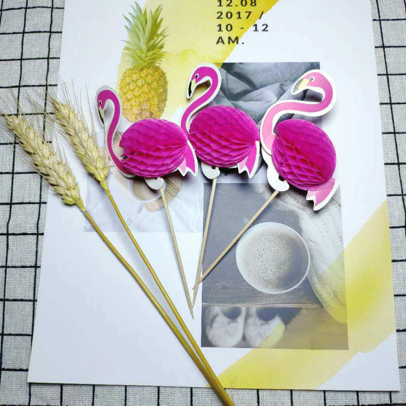 Whole Paper Honeycomb Flamingo Pineapple Fruit Toothpick Cake Decorative Insertion Festival Atmosphere Layout 50 PcsPack Whole Paper Honeycomb Flamingo Pineapple Fruit Toothpick Cake Decorative Insertion Festival Atmosphere Layout 50 PcsPack