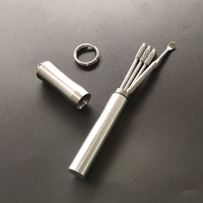 Waterproof Bin Outdoor Mini Toothpick Holder Portable Small Medicine Bottle HighEnd Storage Titanium Alloy Toothpick Box Waterproof Bin Outdoor Mini Toothpick Holder Portable Small Medicine Bottle HighEnd Storage Titanium Alloy Toothpick Box
