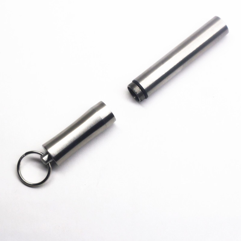 Waterproof Bin Outdoor Mini Toothpick Holder Portable Small Medicine Bottle HighEnd Storage Titanium Alloy Toothpick Box Waterproof Bin Outdoor Mini Toothpick Holder Portable Small Medicine Bottle HighEnd Storage Titanium Alloy Toothpick Box