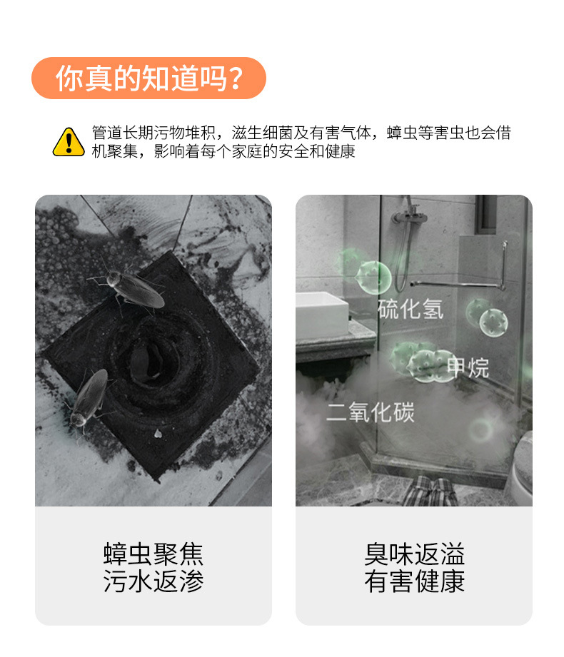 Upgraded Deodorant Floor Drain Core Bathroom Sewer Filter Insect-Proof Toilet Anti-Odor Floor Drain Cover