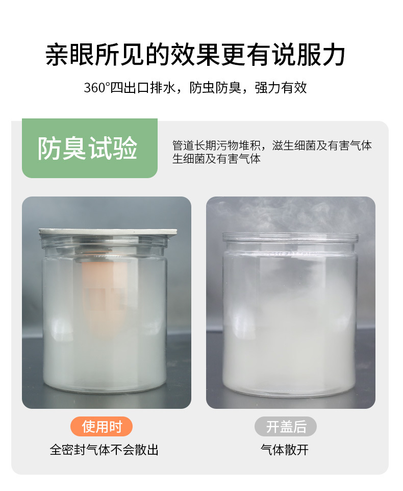 Upgraded Deodorant Floor Drain Core Bathroom Sewer Filter Insect-Proof Toilet Anti-Odor Floor Drain Cover