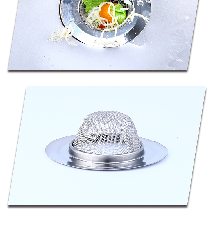 Creative Stainless Steel Sink Filter Net Kitchen Sink Funnel Sewer Washing Basin Anti-Blocking Deodorant Practical Floor Drain